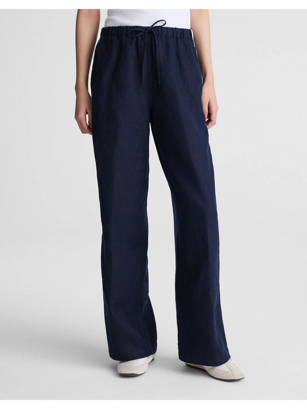 NWT Madewell Pull-On Pants in 100% Linen - Size XXL - MSRP $98